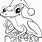 Christmas Frog Coloring Pages