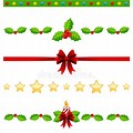 Christmas Page Divider Ribbon Clip Art