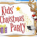 Christmas Party for Kids Clip Art