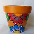 Clay Pot Painting Ideas for Garden Scenes