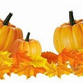 Clear Background Pumpkin Garland