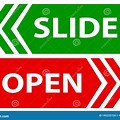 Clip Art Picture of a Sign Sliding Door