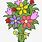 Clip Art of Bouquet of Flowers