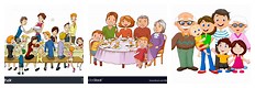 Clip Art of Family Get Together