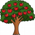 Clip Art of Golden Apple Tree