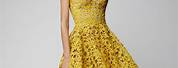 Cocktail Dresses Summer Wedding Yellow