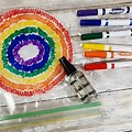 Coffee Filter Watercolor Rainbow