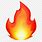 Cool Fire Emoji