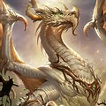 Cool Looking White Dragon Art