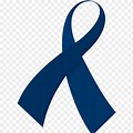 Colon Cancer Ribbon Silhouette