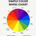 Color Wheel Chart Printable PDF