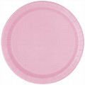 Colored Paper Plates Baby Pink