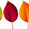 Colorful Fall Leaves Clip Art