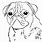 Coloring Pages of Pugs