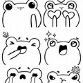 Coloring Stickers Cute Frog