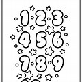 Coloring Sheets with Numbers for Kids