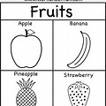 Coloring Worksheets for Kindergarten Fruits