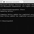 Command Prompt to Update Policy