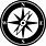 Compass Logo Black and White