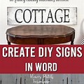 Creative Signs Using Word