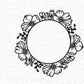 Cricut SVG Flower Border