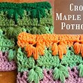 Crochet Maple Leaf Pot Holder Pattern