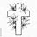 Cross Funeral Flowers Clip Art