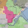 Duluth MN Zip Code Map