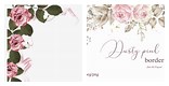 Dusty Pink Rose Border Clip Art