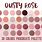 Dusty Rose Color Chart