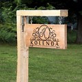 DIY Outdoor House Sign Post