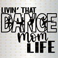 Dance Mom SVG Black and White