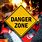 Danger Zone Sign