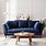 Dark Blue Sofa Living Room