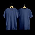 Dark Blue T-Shirt Plain Design