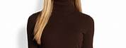 Dark Brown Cashmere Turtleneck