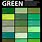 Dark Green Color Chart