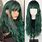 Dark Green Wig