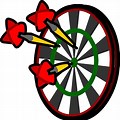 Darts Clip Art Red and Black