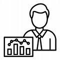 Data Analyst Icon Black PNG