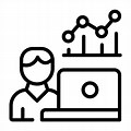 Data Analyst Icon Black and White