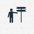 Decision Sign Post Vector