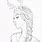 Deer Girl Coloring Pages