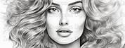 Detailed Beautiful Woman Coloring Pages