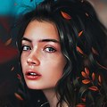 Digital Art Girl Portrait Painting