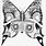 Difficult Butterfly Coloring Pages