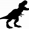 Dinosaur Vector Art Black and White