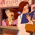 Disney Characters Reading a Book