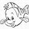 Disney Flounder Coloring Pages