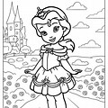 Disney Princess Babies Coloring Pages